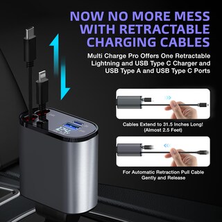 Foto 3 | Foto 3 | Cargador De Coche Freeze2trim Multi Charge Pro De 120 W 4 Puertos Usb-c Y Usb-a - Venta Internacional.