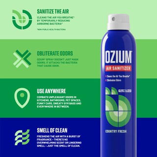 Foto 3 | Foto 3 | Spray Desinfectante De Aire Ozium Eliminador De Olores Para Habitaciones 240 Ml Paquete De 6 - Venta Internacional.