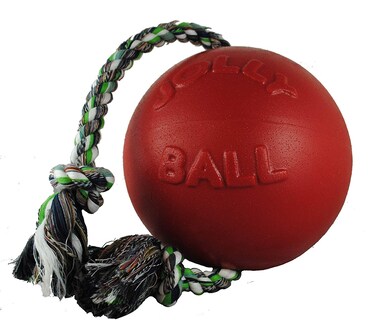 Foto 1 | Foto 1 | Juguete Para Perros Jolly Pets Romp-n-roll Con Cuerda Y Pelota De 15 Cm Tamaño Mediano Rojo - Venta Internacional.