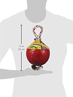 Foto 3 | Foto 3 | Juguete Para Perros Jolly Pets Romp-n-roll Con Cuerda Y Pelota De 15 Cm Tamaño Mediano Rojo - Venta Internacional.