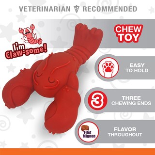 Foto 3 | Foto 3 | Juguete Para Perros Nylabone Power Chew Lobster Filet Mignon Xl - Venta Internacional.