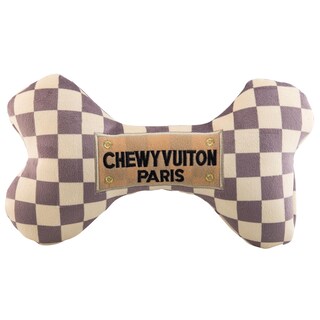 Foto 1 | Foto 1 | Juguete De Peluche Para Perros Haute Diggity Dog Chewy Vuiton Checker Bone Xl - Venta Internacional.