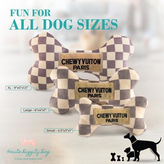 Foto 4 | Foto 4 | Juguete De Peluche Para Perros Haute Diggity Dog Chewy Vuiton Checker Bone Xl - Venta Internacional.