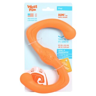 Foto 1 | Foto 1 | Juguete Para Perros West Paw Zogoflex Bumi En Forma De S Color Mandarina Grande - Venta Internacional.