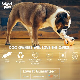 Foto 4 | Foto 4 | Rompecabezas Para Perros West Paw Zogoflex Qwizl Tangerine - Venta Internacional.