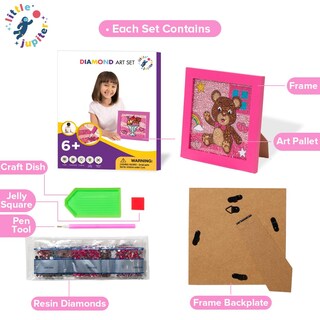 Foto 5 | Foto 5 | Kit De Arte Con Forma De Diamante Little Jupiter Con Marco Para Niños Mayores De 6 Años - Venta Internacional.