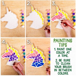 Foto 5 | Foto 5 | Mosaico Stepping Stone Creative Roots Con Forma De Unicornio Para Niños Mayores De 6 Años - Venta Internacional.