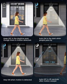 Foto 3 | Foto 3 | Bombillas Con Sensor De Movimiento Alexpex 13 W 1100 Lm 5000 K E26 Paquete De 4 - Venta Internacional.