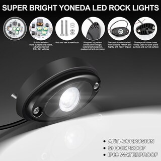Foto 4 | Foto 4 | Rock Lights Yoneda Para Camiones 4 Cápsulas 6000 K Resistente Al Agua - Venta Internacional.
