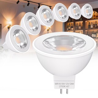 Foto 1 | Foto 1 | Bombilla Led Noobibaba Mr16 De 5 W 450 Lm Regulable 2700 K 12 V Paquete De 6 - Venta Internacional.