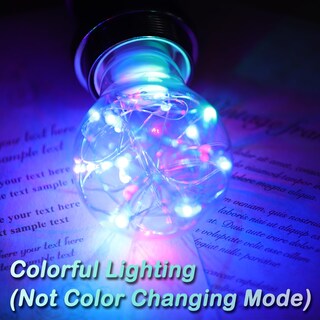 Foto 2 | Foto 2 | Bombilla Decorativa Howorr 2 W Led Morado Base Fairy E26 - Venta Internacional.