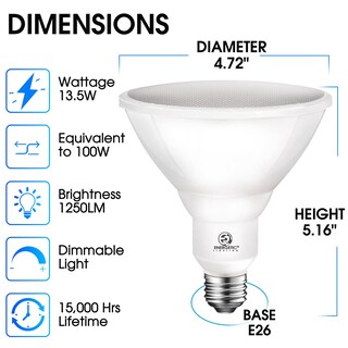 Foto 2 | Foto 2 | Luz Led De Inundación E Energetic De 100 W Par 38 1250 Lm 5000 K (paquete De 12) - Venta Internacional.