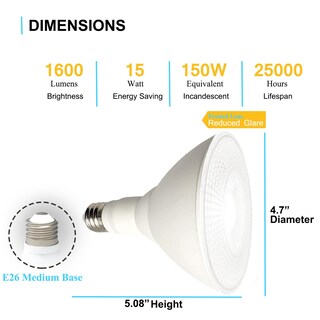 Foto 6 | Foto 6 | Bombilla Led Youtime Par38 De 15 W (equivalente A 150 W) 5000 K Regulable - Venta Internacional.