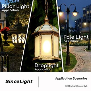 Foto 7 | Foto 7 | Bombilla Led Sincelight Del Anochecer Al Amanecer Con Doble Sensor De Luz Diurna De 9 W - Venta Internacional.