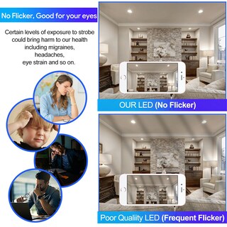 Foto 5 | Foto 5 | Bombillas Led De Inundación E Energetic Paquete De 6 11 W = 75 W 900 Lúmenes 5000 K - Venta Internacional.