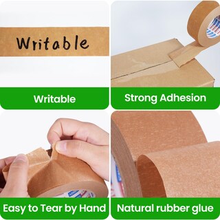 Foto 4 | Foto 4 | Cinta De Embalaje Adhes De Papel Kraft De Alta Resistencia De 2 Cm X 40 M 3 Rollos - Venta Internacional.