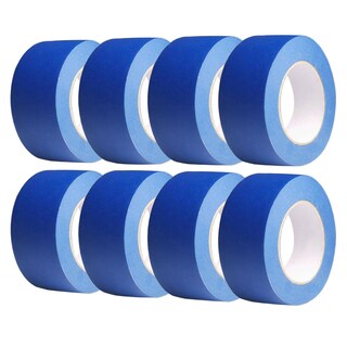 Foto 1 | Foto 1 | Cinta Adhesiva Para Pintores Jayjayup 5 Cm De Ancho Azul 8 Rollos De 400 M En Total - Venta Internacional.