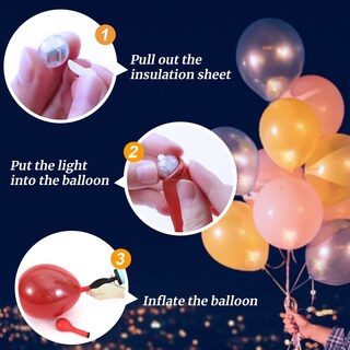 Foto 3 | Foto 3 | Lámpara Led Con Forma De Bola Con Flash Multicolor Zgwj De Balloon Lights 100 Unidades - Venta Internacional.
