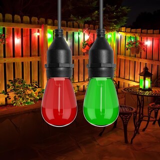 Foto 5 | Foto 5 | Bombillas Navideñas Visterlite S14 Rojo Y Verde Paquete De 15 - Venta Internacional.