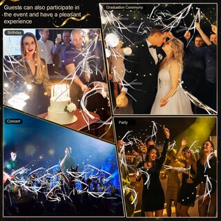 Foto 7 | Foto 7 | Varitas De Boda En Forma De Serpentinas Con Luz Led 25 Unidades Huizonhome - Venta Internacional.