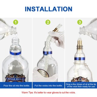 Foto 5 | Foto 5 | Botella De Vino Lanmu Torch Wicks Para Exteriores Y Patio (paquete De 3) - Venta Internacional.