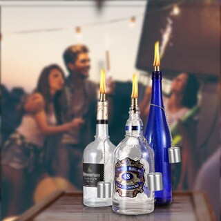 Foto 6 | Foto 6 | Botella De Vino Lanmu Torch Wicks Para Exteriores Y Patio (paquete De 3) - Venta Internacional.