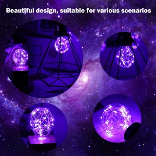 Foto 4 | Foto 4 | Bombilla Decorativa Howorr Led Púrpura De 2 W E26 Paquete De 4 - Venta Internacional.