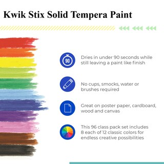 Foto 4 | Foto 4 | Set De Pintura The Pencil Grip Kwik Stix Solid Tempera Paquete De 96 - Venta Internacional.
