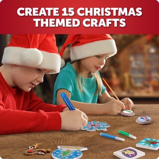 Foto 2 | Foto 2 | Kit De Manualidades De Navidad De Papá Noel De Mármol Azul Para Niños De 5 A 12 Años - Venta Internacional.