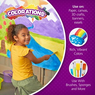 Foto 4 | Foto 4 | Coloraciones De Pintura Al Temple 1 Galón Turquesa Vibrante Para Niños - Venta Internacional.