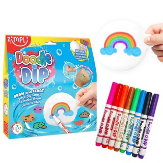 Foto 1 | Foto 1 | Creative Toy Zimpli Kids Doodle N Dip Con 8 Rotuladores Mágicos - Venta Internacional.