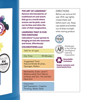 Foto 7 | Foto 7 | Paint Colorations Témpera Lavable Sin Parabenos 3 78 L Color Verde - Venta Internacional.