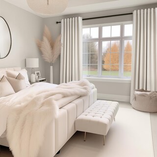 Foto 7 | Foto 7 | Cortinas Topfinel  Extralargas  De Lino Opaco Total  108 Pulgadas  Color Marfil - Venta Internacional.