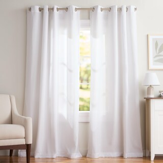 Foto 2 | Foto 2 | Par De Paneles De Cortinas Exclusive Home Loha Linen Color Blanco Invernal - Venta Internacional.
