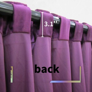 Foto 4 | Foto 4 | Juego De 2 Paneles De Cortinas Aljctns Terciopelo Morado 214 X 132 Cm - Venta Internacional.