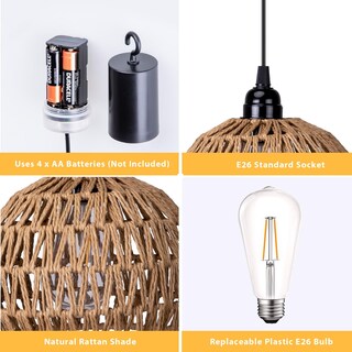 Foto 5 | Foto 5 | Candelabro Colgante Para Exteriores Que Funciona Con Pilas All Fortune - Venta Internacional.