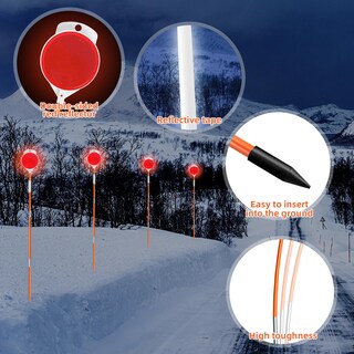 Foto 3 | Foto 3 | Marcadores De Entrada Ahkunmt Reflectantes De Fibra De Vidrio De 48 Pulgadas (5) - Venta Internacional.