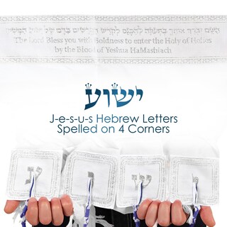 Foto 3 | Foto 3 | Mantón De Oración Halleluyah Messianic Tallit 72 X 22 Cm Con Bolsa Acrílica - Venta Internacional.