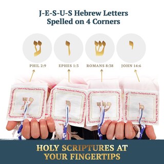 Foto 4 | Foto 4 | Mantón De Oración Halleluyah Messianic Tallit 72 X 22 Cm Con Bolsa Acrílica - Venta Internacional.