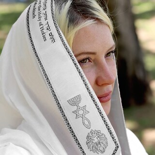 Foto 4 | Foto 4 | Mantón De Oración Halleluyah Messianic Tallit 180 X 55 Cm Con Bolsa - Venta Internacional.