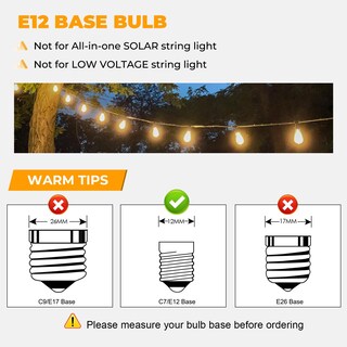 Foto 3 | Foto 3 | Guirnalda De Bombillas Led De Repuesto Gvvoohome St38 1w - Venta Internacional.