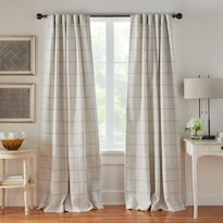 Cortina De Ventana Elrene Home Fashions Brighton 52 X 108 Cm  Color Gris - Venta Internacional.