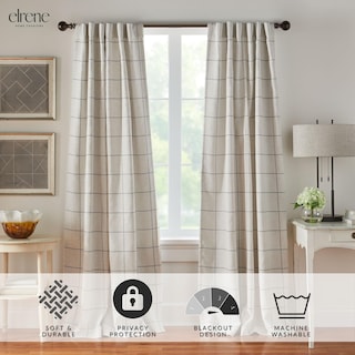 Foto 2 | Foto 2 | Cortina De Ventana Elrene Home Fashions Brighton 52 X 108 Cm  Color Gris - Venta Internacional.