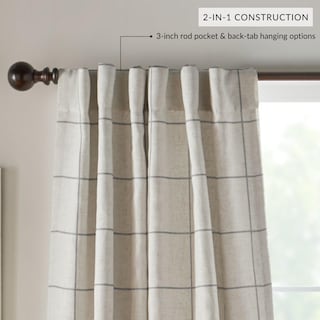 Foto 3 | Foto 3 | Cortina De Ventana Elrene Home Fashions Brighton 52 X 108 Cm  Color Gris - Venta Internacional.