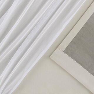 Foto 6 | Foto 6 | Cortinas Town & Country Luxe Talia De Doble Capa  52 X 96 Cm  Color Arena - Venta Internacional.