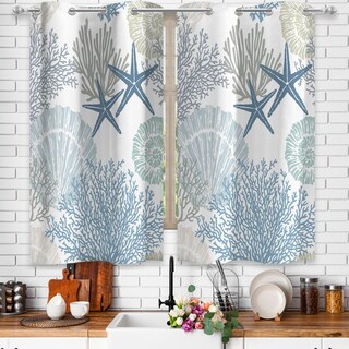 Foto 1 | Foto 1 | Juego De 2 Paneles De Cortinas Tritard Coastal Kitchen 26 X 36 Cm - Venta Internacional.