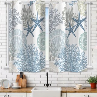 Foto 2 | Foto 2 | Juego De 2 Paneles De Cortinas Tritard Coastal Kitchen 26 X 36 Cm - Venta Internacional.