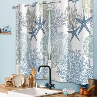 Foto 3 | Foto 3 | Juego De 2 Paneles De Cortinas Tritard Coastal Kitchen 26 X 36 Cm - Venta Internacional.