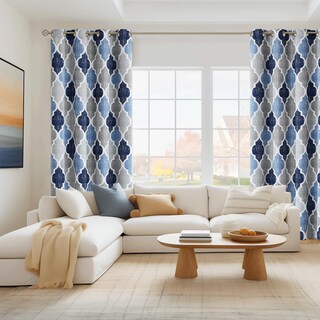 Foto 6 | Foto 6 | Cortinas Beauoop 100% Opacas Azul Y Gris 160 X 160 Cm 2 Paneles - Venta Internacional.