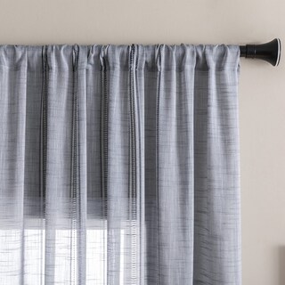 Foto 3 | Foto 3 | Cortinas Maison Colette De Lino Texturizado Semitransparente  132 X 213 Cm  Color Gris - Venta Internacional.